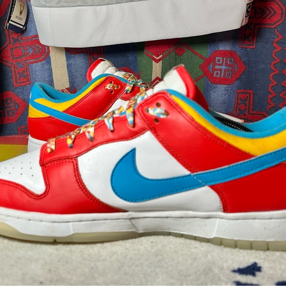 Nike LeBron James dunk low fruity pebbles Sz 13 - Picture 10 of 12